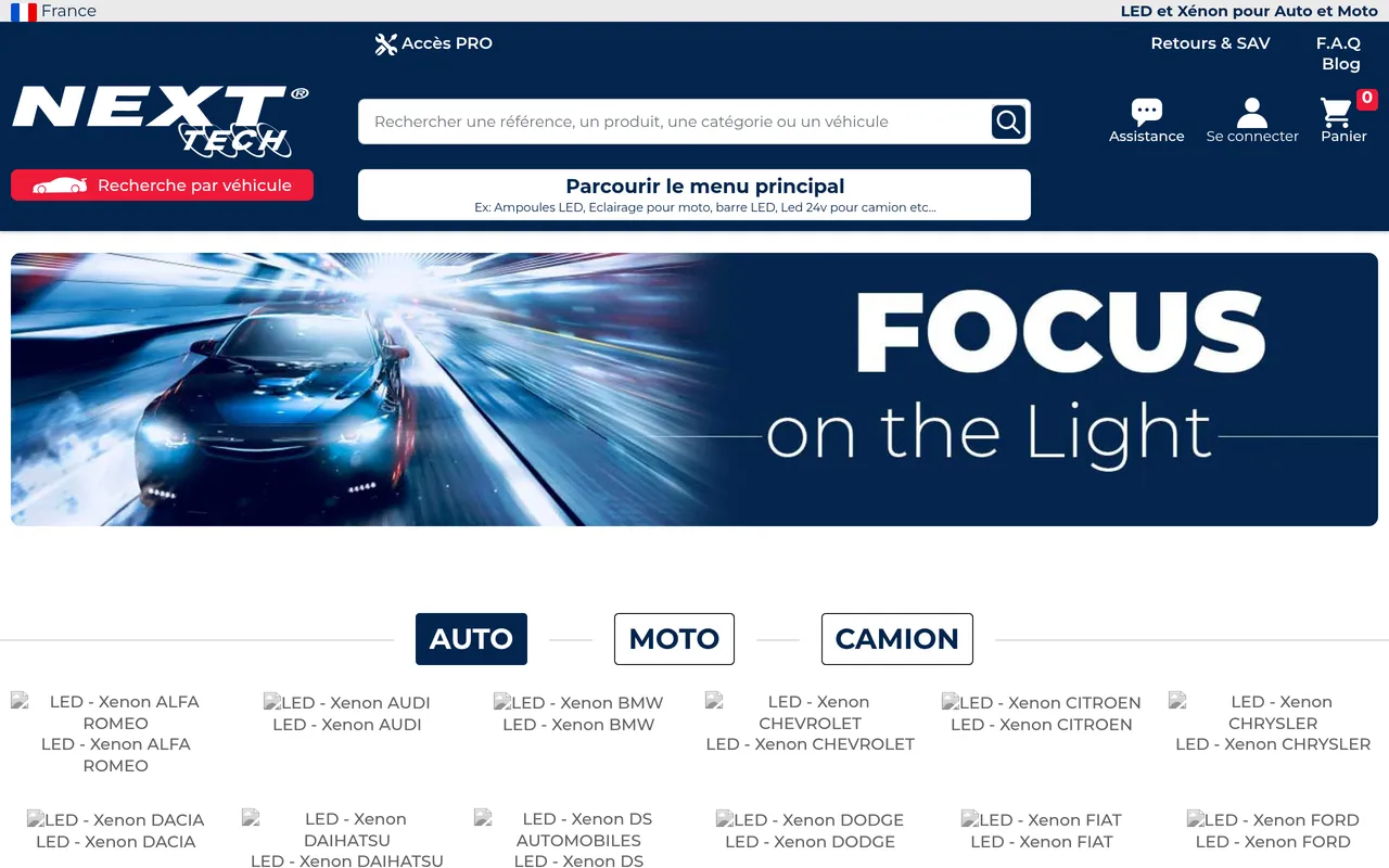 Next-Tech France — Réalisation web Next Level Group