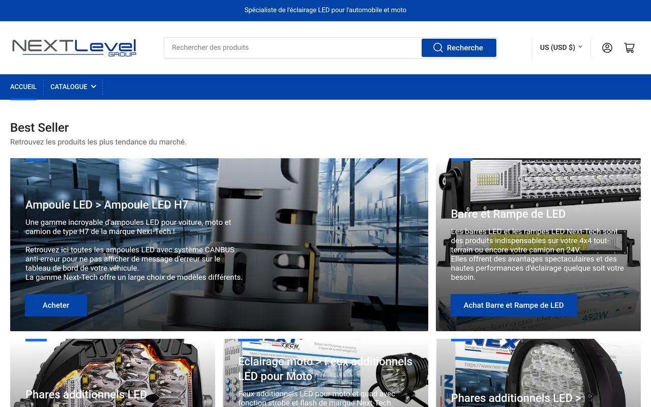 Next-Tech Swiss — Réalisation web Next Level Group